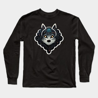 Night astral wolf emblem Long Sleeve T-Shirt